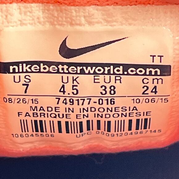 Nike Flex Experience RN 4 Atomic Pink Athletic Walk Running Shoes Women's Size 7 - Picture 8 of 9